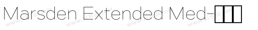 Marsden Extended Med字体转换